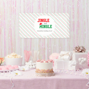 Jingle and Mingle Kerstbruilding Event Spandoek
