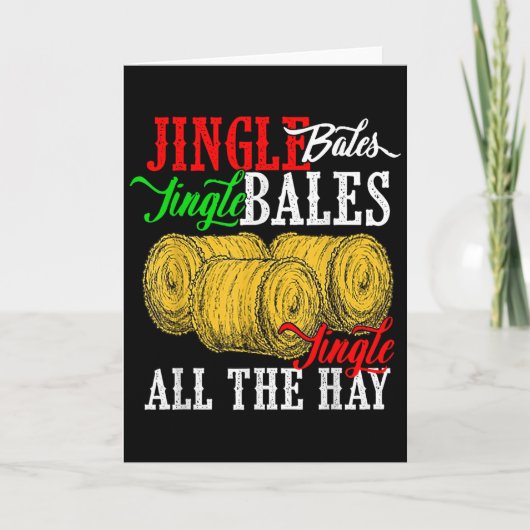 Jingle Bales Jingle Bales Jingle All The Hay Farm Kaart (Voorkant)
