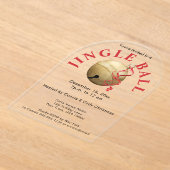 JINGLE BALL, ELEGANTE ACRYL VAKANTIE UITNODIGING ACRYL UITNODIGINGEN (Laagn)