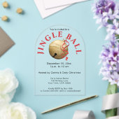 JINGLE BALL, ÉLÉGANTE INVITATION DE VACANCES ACRYL (Insitu (Mariage))