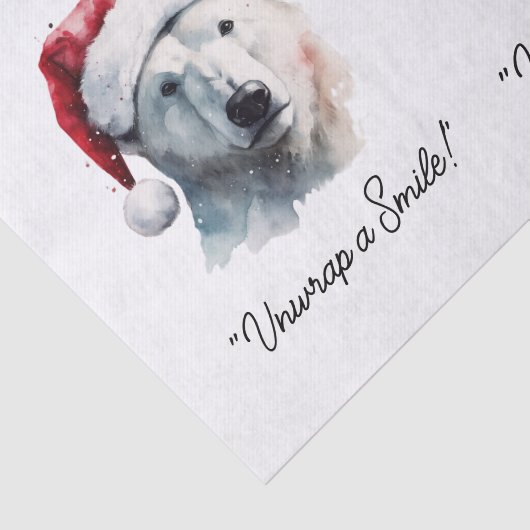 Jingle Bear Joy, custom Tissuepapier (Detail)