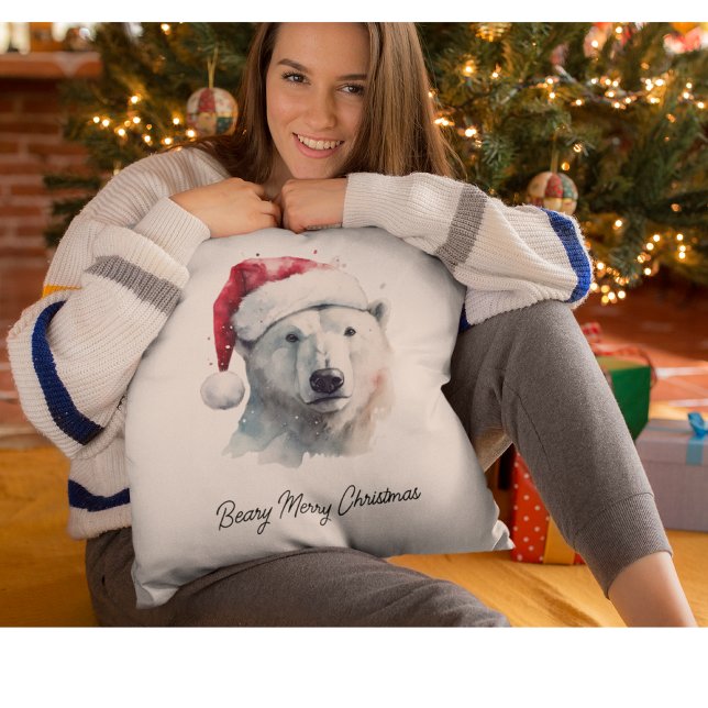 Jingle Bear Joy, op maat gemaakt Kussen (Creator heeft geüpload)