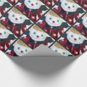 Jingle Beer inpakpapier groen (Hoek)