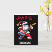 Jingle Bell And Rock Christmas Santa Rolling Playi Kaart (Gele Bloem)