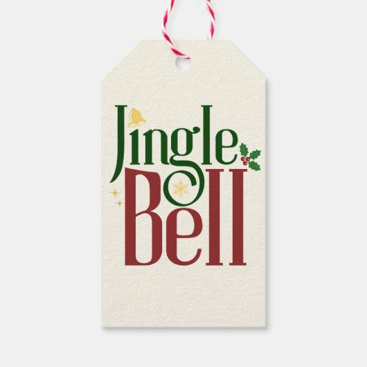 Jingle Bell Cadeaulabel (Achterkant)