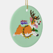 Jingle Bell Corgi- Ornament (Rechts)