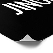 Jingle Bell Guac Funny Christmas Pun Dark BG Poster (Hoek)