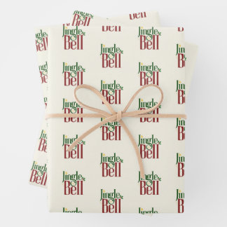 Jingle Bell Inpakpapier Vel