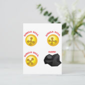 Jingle Bell, Jingle Bell, Jingle Bell, Rock! Briefkaart (Staand voorkant)