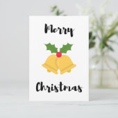 Jingle bell kerstkaart kaart (Staand voorkant)