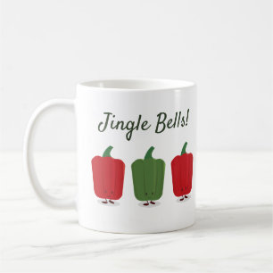 Jingle Bell Peppers Kerstfeestdag Mok