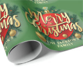 Jingle Bell Rock - Kerstmis Cadeaupapier (Rol Hoek)