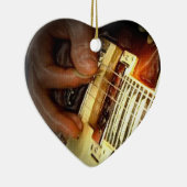 Jingle Bell Rock-kerstversiering Keramisch Ornament (Rechts)