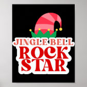 Jingle Bell Rock Star Black Christmas Toddler T Sh Poster (Voorkant)