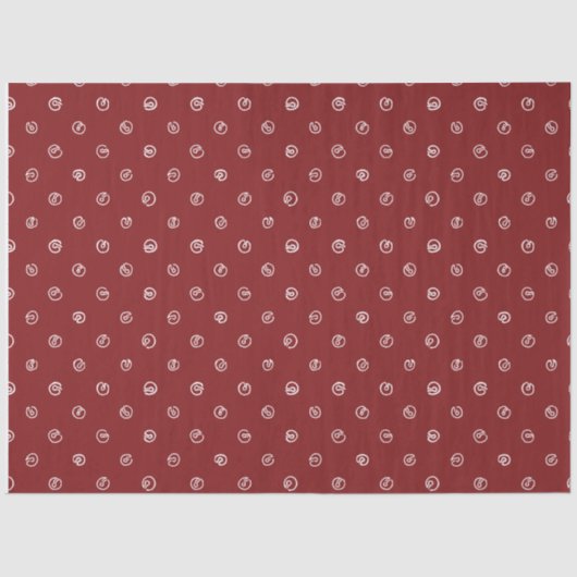 Jingle Bell Tissue Paper-Compliments Skating Santa Tissuepapier (Voorkant)