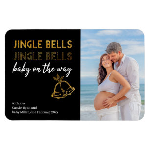 Jingle Bells Baby op Way Kerstfoto Magneet