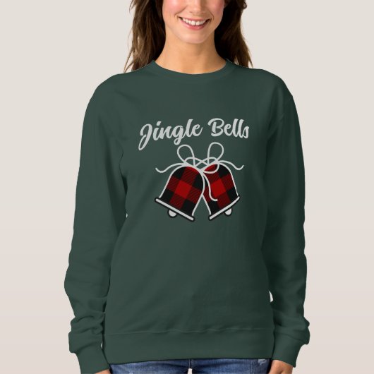 Jingle Bells & Buffalo Pset Kerstmis Bell Modern Trui (Voorkant)