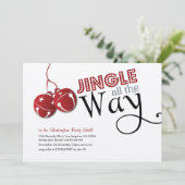 Jingle Bells Christmas Holiday Invitation card (Debout devant)