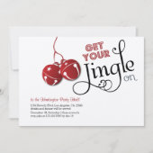 Jingle Bells Christmas Holiday Invitation card (Devant)