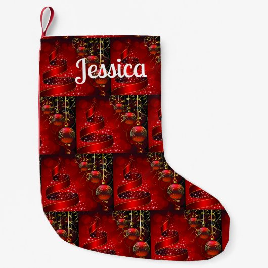 Jingle bells Christmas Stocking Kleine Kerstsok (Voorkant)
