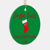 Jingle Bells, Covid Smells Ceramic Ornament (Rechts)