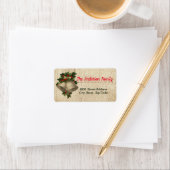 Jingle Bells Étiquette d'adresse de Noël (En situation)