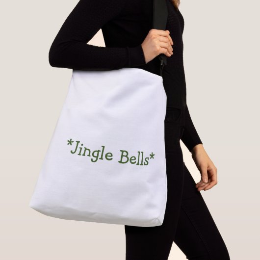 Jingle Bells Gedrukte Creëer voegt jouw tekst-Hand Crossbody Tas (Dichtbij)
