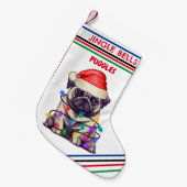 JINGLE BELLS GEPUBLICEERT Kerstmis met naam. Kleine Kerstsok (Voorkant (Hangend))