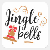 Jingle Bells Gift Sticker (Voorkant)