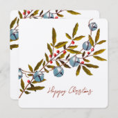 Jingle Bells Greeting Feestdagenkaart (Voorkant / Achterkant)