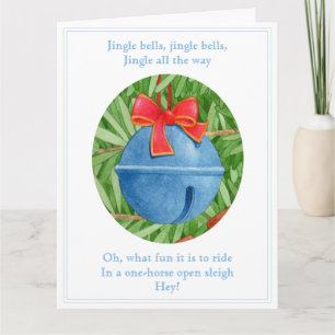 JINGLE BELLS Grote Kerstkaart Kaart