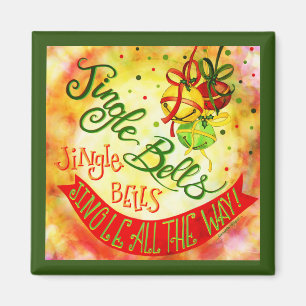 Jingle Bells Helemaal Feestelijk Kerstmis Magneet