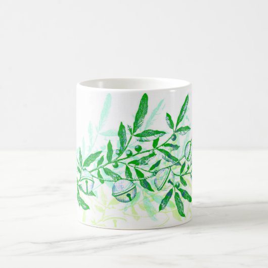 Jingle Bells Holiday Pop Art Style Mug Cup (Centre)