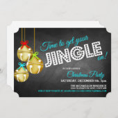 Jingle Bells Invitation de Noël (Devant / Derrière)