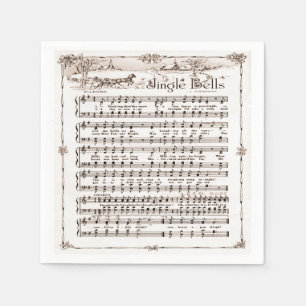 Jingle bells kerstluiers Servet