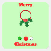 Jingle Bells Krans Stickers (Voorkant)