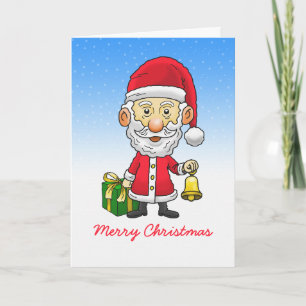 Jingle Bells met de Kerstman Feestdagen Kaart