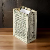 Jingle Bells Muziekblad Gift Bag Medium Cadeauzakje