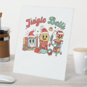 Jingle Bells Nurse, Kerstverpleegster, Grappig Ker Reclamebord Met Voetstuk (Insitu)