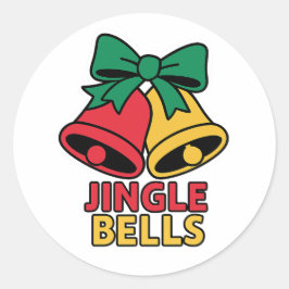 Jingle Bells Ronde Sticker