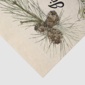 Jingle Bells Sheet Music Kerstmis Carol Chickadee Tissuepapier (Detail)