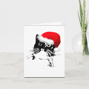Jingle Bells Vakantie Kattenkaart Feestdagen Kaart