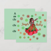 Jingle Belly Dancer Kaart (Voorkant / Achterkant)