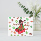 Jingle Belly Feestdagenkaart (Staand voorkant)