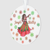Jingle Belly Holiday Kaart Ornament (voorkant)
