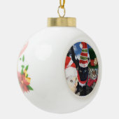 Jingle Cat Collectie Keramische Bal Ornament (Links)