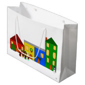 Jingle Claws Holiday Gift Bag Groot Cadeauzakje (Voorkant Gekanteld)