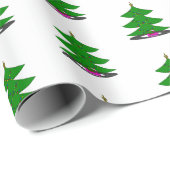 Jingle Claws Holiday Tree Wrapping Paper Cadeaupapier (Rol Hoek)