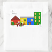 Jingle Claws Train Town Gift Label Sticker (Tas)