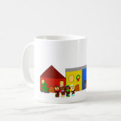 Jingle Claws Train Town Wraparound Mug #1 (Devant gauche)